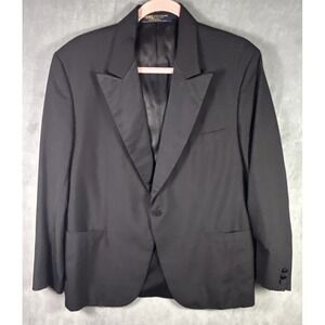 Brooks Brothers Tuxedo Jacket Mens 42S Black Suit Jacket Formal Dinner USA‎